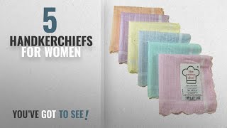 Top 10 For Women Handkerchiefs 2018 the cotton chef handkerchief for women thin face napkin [upl. by Anikahs]