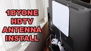 1byOne HDTV Antenna 50 Mile Install and Overview [upl. by Eemia]