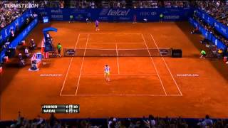 Nadal Trumps Ferrer With Hot Shot Lob [upl. by Varion112]