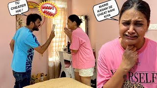 CAUGHT CHEATING PRANK ON GIRLFRIEND  Gone Far  She Cried [upl. by Eelyram]