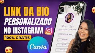 Como criar um LINK DA BIO PERSONALIZADO para o Instagram no Canva ATUALIZADO 2023 [upl. by Mohamed]