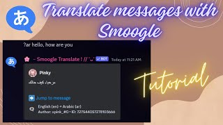 Translate bot  Smoogle  Discord Tutorial [upl. by Merlin]