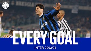 EVERY GOAL  INTER 200304  Adriano Cruz Martins Recoba Vieri and many more ⚽⚫🔵 [upl. by Emanuel779]