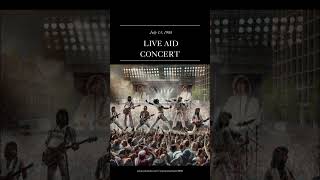 July 13 1985 LIVE AID CONCERT historyculture scienceshortsvideo [upl. by Reiners]