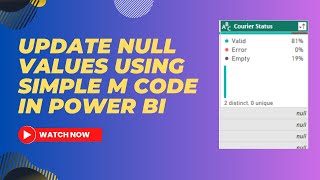 How to Conditionally Update Columns in Power BI  ETL Process  M Code  MiTutorials [upl. by Oirom]
