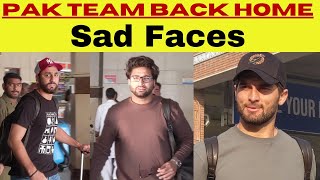 Pakistani Cricketers reached Lahore Airport  Shaheen Afridi back to lahore [upl. by Nahtahoj]