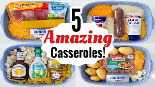 5 Super Quick amp EASY Casserole Dinner Recipes  BEST TASTY OVEN BAKED MEALS  Julia Pacheco [upl. by Karoly]