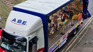 Ledbury Carnival 2024 Procession from Primary School Bridge Official [upl. by Gerfen]