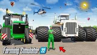 WORLDS Biggest BIG BUD amp JOHN DEERE TRACTORS In FS22  FS22  TIMELAPSE [upl. by Penman724]