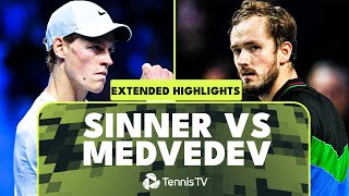 EPIC Jannik Sinner vs Daniil Medvedev Extended Highlights  Vienna Final 2023 [upl. by Arrek]