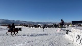 Skijoring Utah Event 2022 in Kamas [upl. by Keeryt]