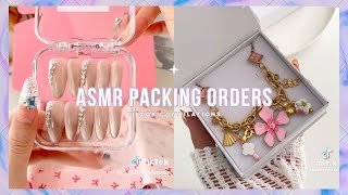 ASMR Packing Orders TikTok Compilation📦💕11 [upl. by Alika698]