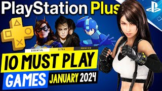 10 MUST PLAY PS PLUS Games to Play in JANUARY 2024 PlayStation Plus PS5PS4 Games 2024 [upl. by Placido]