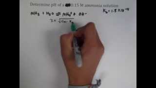 pH of an Ammonia Solution [upl. by Hterag]