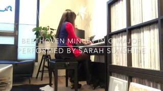 Beethoven Minuet G Major 贝多芬G大调小步舞曲 piano cover by Sarah Sunshine [upl. by Colier938]