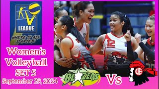 UE LADY WARRIORS VS ST BENILDE LADY BLAZERS SET 5 WOMEN’S VOLLEYBALL V LEAGUE WHERE IT ALL STARTED [upl. by Grof]