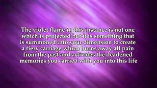 Transcending Violet Flame Activation amp Mantra by St Germain [upl. by Pia]