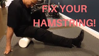 Pulled Hamstring Treatment using a Foam Roller  Dr Wil amp Dr K [upl. by Timrek350]