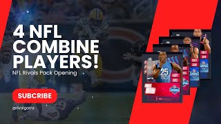 Pulling 4 NFL Rivals Combine players My BEST pack opening EVER [upl. by Quita458]