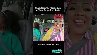 The Real Gracie Sings Phonics Song with CherylPorterVocalCoach shorts [upl. by Rhee]