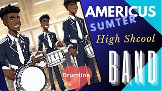 Americus Sumter High BAND DRUMLINE DOING THEIR THING Up there [upl. by Dogs462]