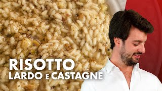 Ricetta Risotto Lardo e Castagne Delizioso Primo Invernale [upl. by Lambrecht608]