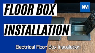 Floor box installation  Installation of Electrical Floorboxes [upl. by Adias]