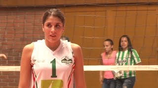 Daniela Ospina muestra su amor por el voleibol viene de España a jugar copa élite en su tierra [upl. by Arimaj]