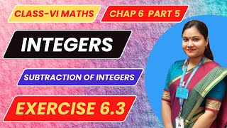 Integers NCERT Class 6 Math Chapter 6 Part 5 Class 6 Math Exercise 63 Mint Talk India [upl. by Giraud]