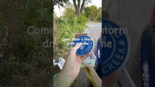 part 3 storm drain marking is a great way to serve the environment💧 nature environment texas [upl. by Gawlas]