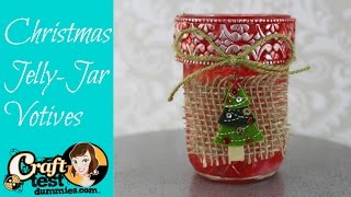 Christmas Jelly Jar Votive GIFT IDEA [upl. by Meek]