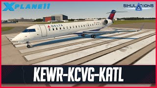 XPlane 11 LIVE  AD Simulations CRJ700 for XPlane 11  Inaugural Flight  Review [upl. by Kcirrej]