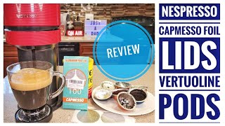 How To Reuse Nespresso Vertuoline Capsules Coffee amp Espresso Pods Reusable Pods CAPMESOO FOIL LIDS [upl. by Kurzawa]