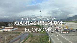 Review QANTAS Santiago to Sydney in Premium Economy [upl. by Zinnes]