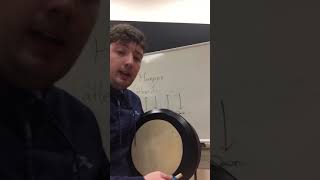 Hornpipes pattern 1 Bodhran for beginners by Davog Frayne [upl. by Anirak]