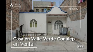 CASA EN VENTA COL VALLE VERDE CONALEP TEPIC NAYARIT [upl. by Claudie]