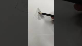 How to draw 3d cone drawing mathcurriculum geometry art [upl. by Samira]