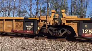 CSX 5117 Leads CSX I038 Double Stack Train NB with 236 Axles Florence SC [upl. by Servetnick]