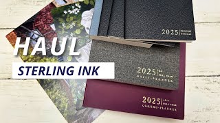 2025 Sterling Ink Haul  A5 Common Planner B6 Daily Planner Passport Booklets and Notebook [upl. by Norrie]