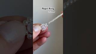 pearl ring tutorial beadedjewelry tutorial diy preppy [upl. by Anele]