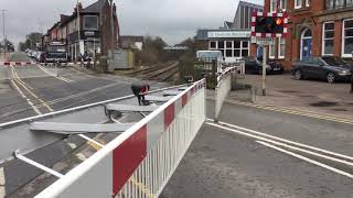 Coalville Level Crossing Leics Thursday 15032018 [upl. by Pilihp988]