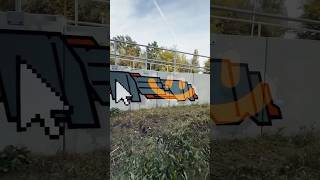 SICK GRAFFITI TRANSPARENCY EFFECT 😯 graffitiart graffiti shorts [upl. by Reltuc]