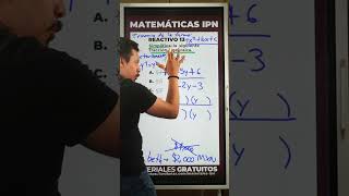 Asegura puntos resolviendo fracciones algebraicas como esta del examen IPN [upl. by Calvin]