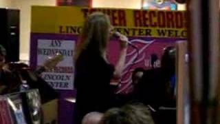 Julie Budd sings Roses and Rainbows at Tower Records [upl. by Krueger]