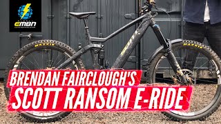 Brendan Faircloughs Custom Scott Ransom eRide  EMBN Pro Bike Check [upl. by Yerkovich59]