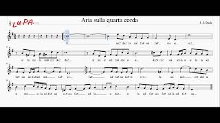 Aria sulla quarta corda  Sigla SuperQuark  Flauto  Note  Spartito  Instrumental  Karaoke [upl. by Yentterb]