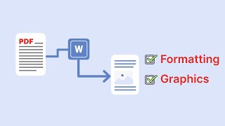 How to convert PDF to Word without losing formatting and graphics [upl. by Yesoj]