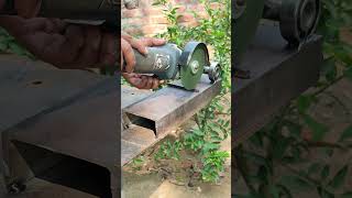 Homemade angel grinder stand for all types of metaliron cutting tools diytools seniorwelder [upl. by Shalom]