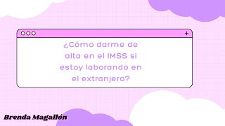 ¿Cómo darme de alta si soy un MIGRANTE en Estados Unidos [upl. by Thurber]