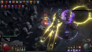 PoE Maven´d Uber Elder vs Scorching Ray Totems of Immolation Testrun for Necropolis League [upl. by Tanney]